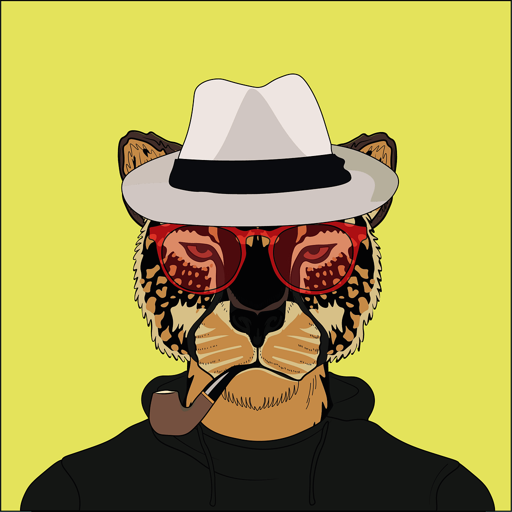 guépard de la collection NFT cheetah pop gang