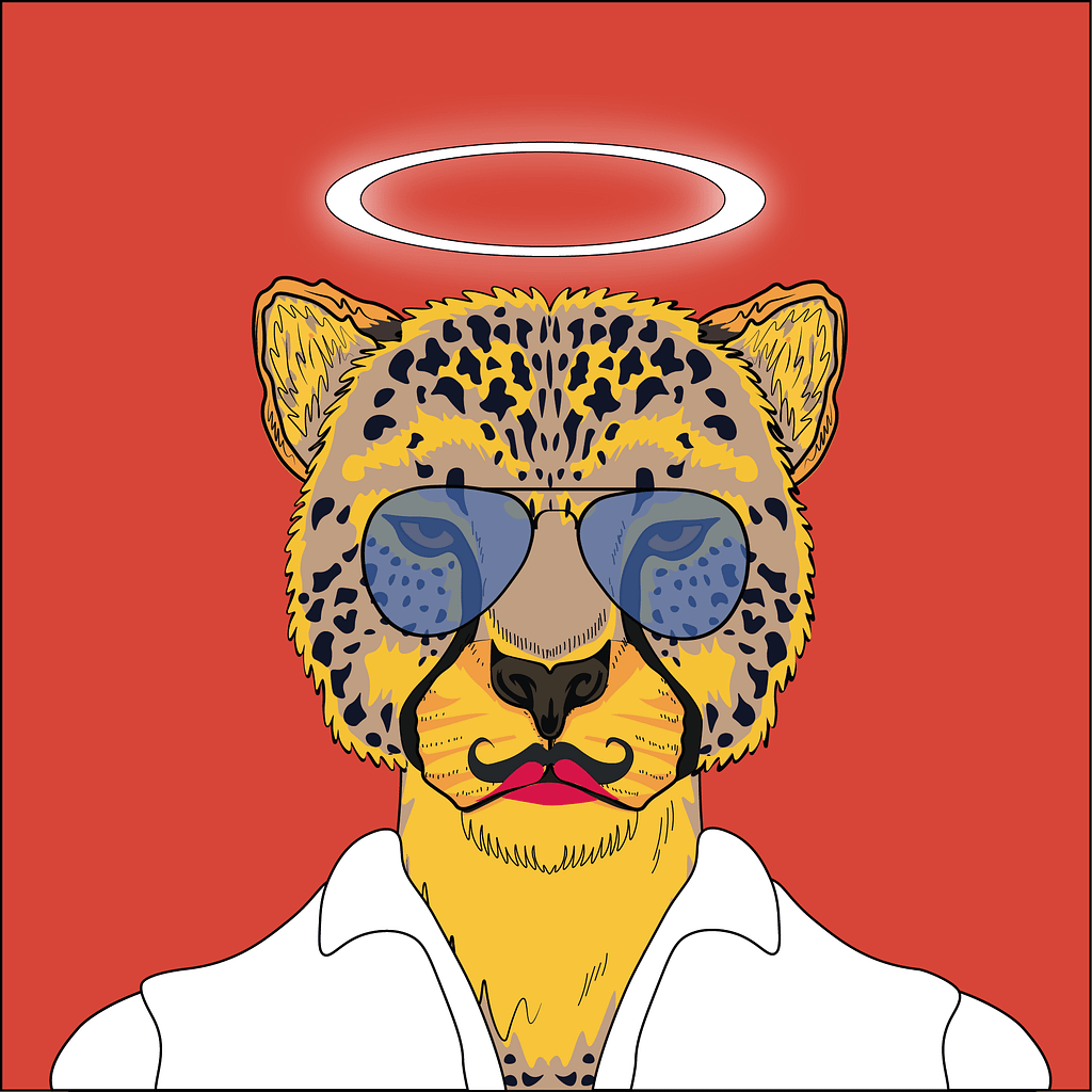guépard de la collection NFT cheetah pop gang