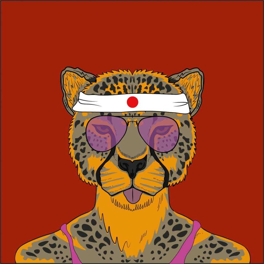 guépard de la collection NFT cheetah pop gang