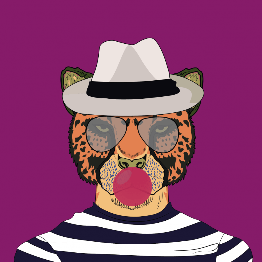 guépard de la collection NFT cheetah pop gang