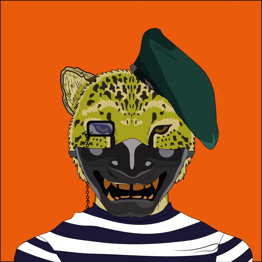 guépard de la collection NFT cheetah pop gang