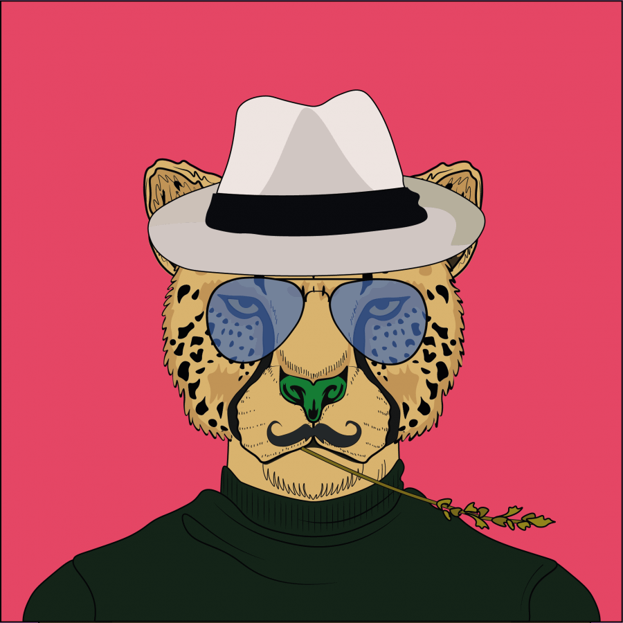 guépard de la collection NFT cheetah pop gang